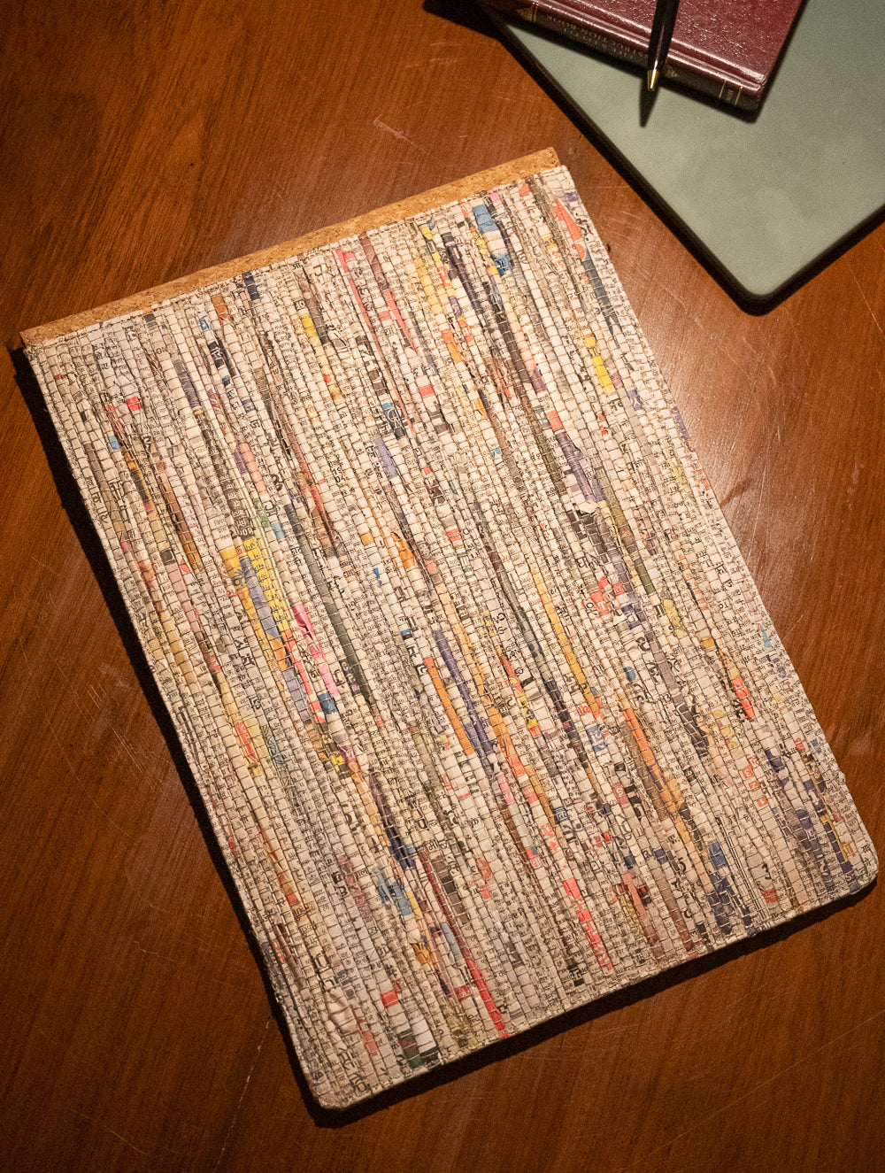 Sustainable & Handcrafted. Durable Newspaper & Cork Laptop Sleeve