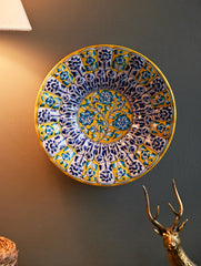 Jaipur Blue Pottery Decorative Plate - High Garden