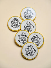 Jaipur Blue Pottery Coaster Set - Tiger Strikes (Set of 6)