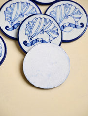 Jaipur Blue Pottery Coaster Set - Royal Turban (Set of 6)
