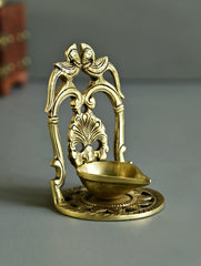 Brass Moulded Ornate Lamp - Swarna Deep