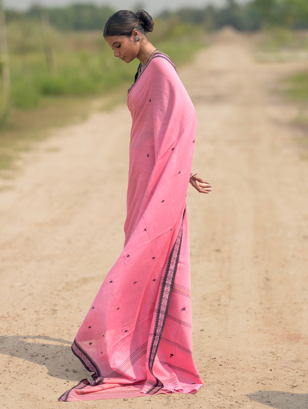 Sambalpuri Handwoven Ikat Soft Cotton Saree - Pankhuri
