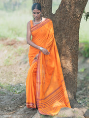 Bengal Weaves. Handwoven Cotton Saree - Genda Phool