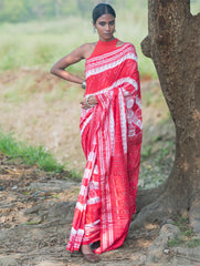 Bengal Weaves. Handwoven Cotton Saree - Shakha Pola