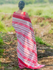 Bengal Weaves. Handwoven Cotton Saree - Lal Chand