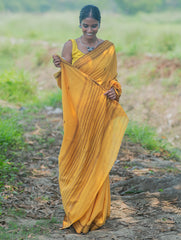 Bengal Weaves. Handwoven Cotton Saree - Sonar Tuli