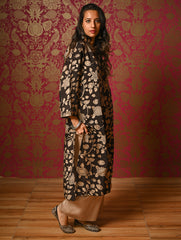 Exclusive, Authentic Kalamkari Silk Viscose Blend Loose Fit Kurta Set - Peacocks (2 pc set)