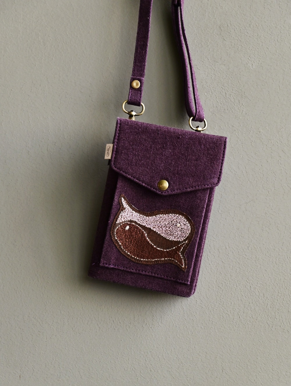 Kantha Caravan Collection: The Kantha & Canvas Cross Body Sling Bag with Journal - Piscean Plum