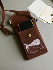 Kantha Caravan Collection: The Kantha & Canvas Cross Body Sling Bag with Journal - Piscean Tan
