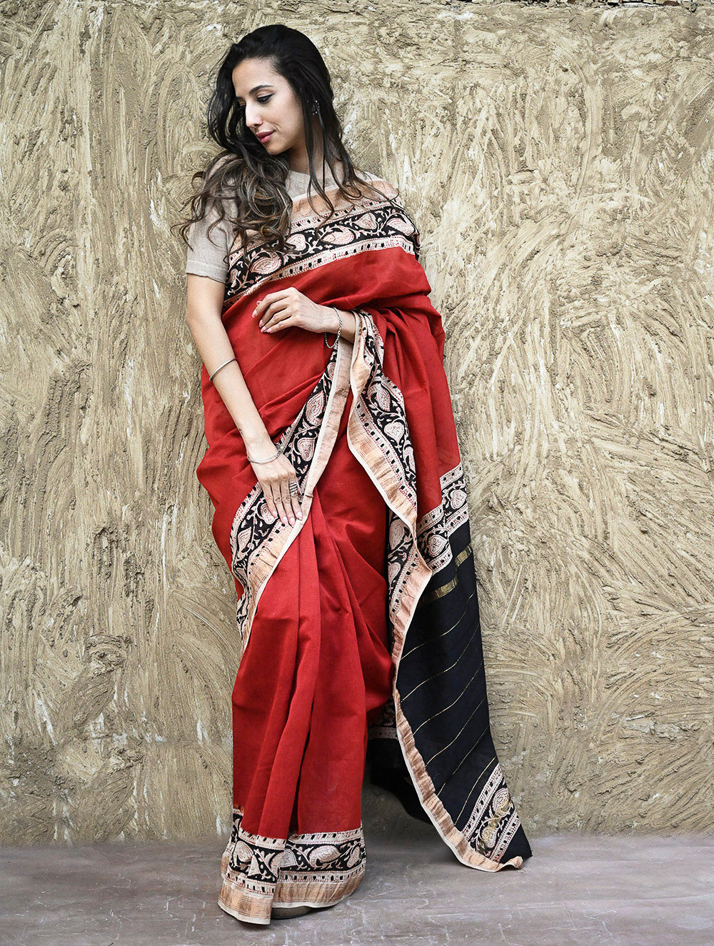 Bagru Hand Block printed Maheshwari