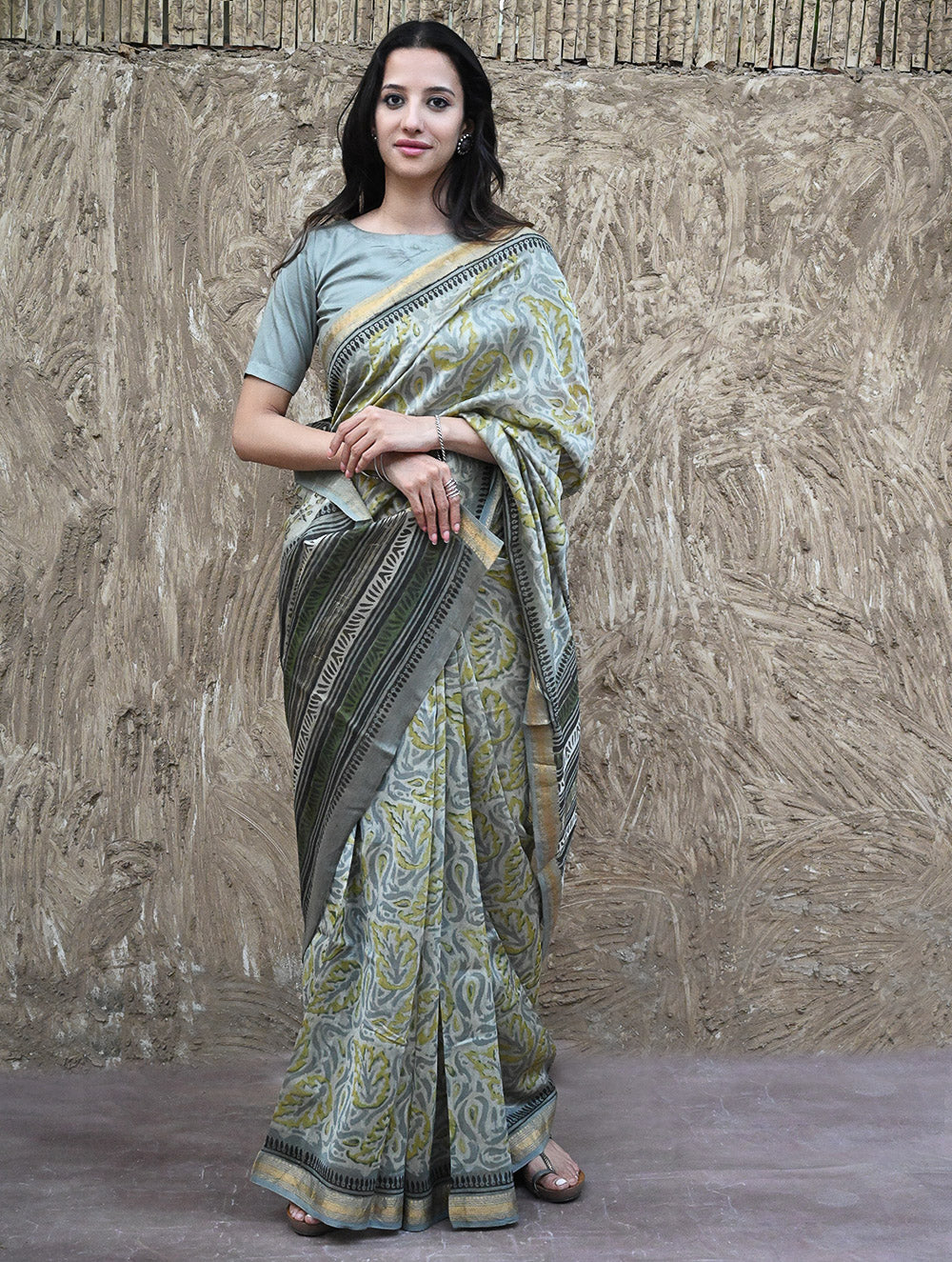 Sanganeri Hand Block printed Maheshwari
