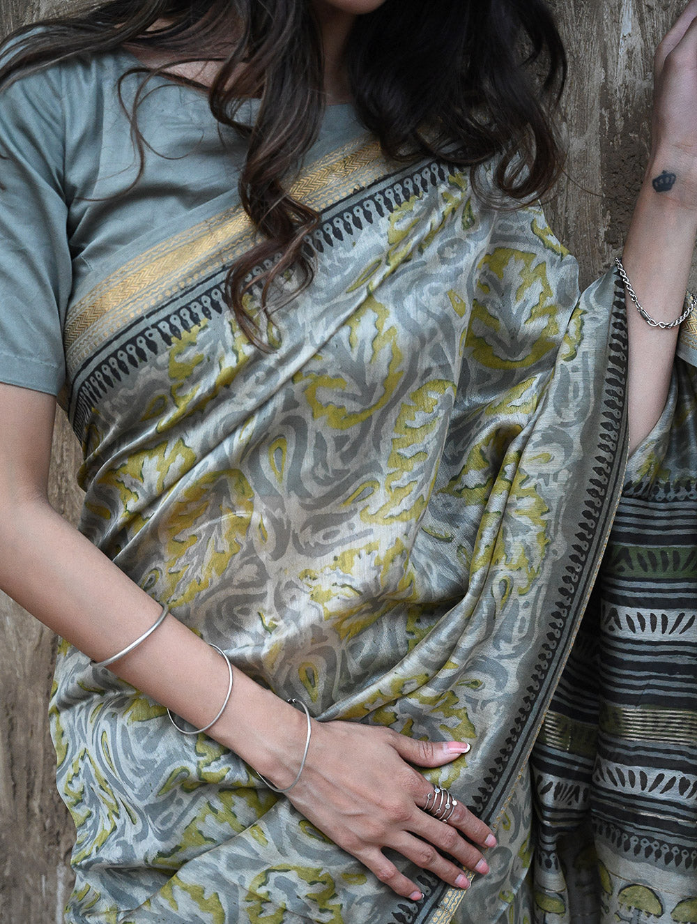 Sanganeri Hand Block printed Maheshwari