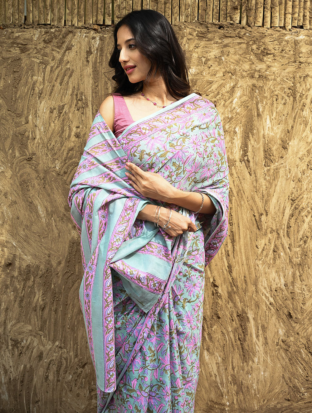 Sanganeri Hand Block printed Mul Cotton