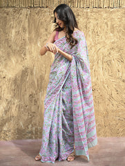 Sanganeri Hand Block printed Mul Cotton