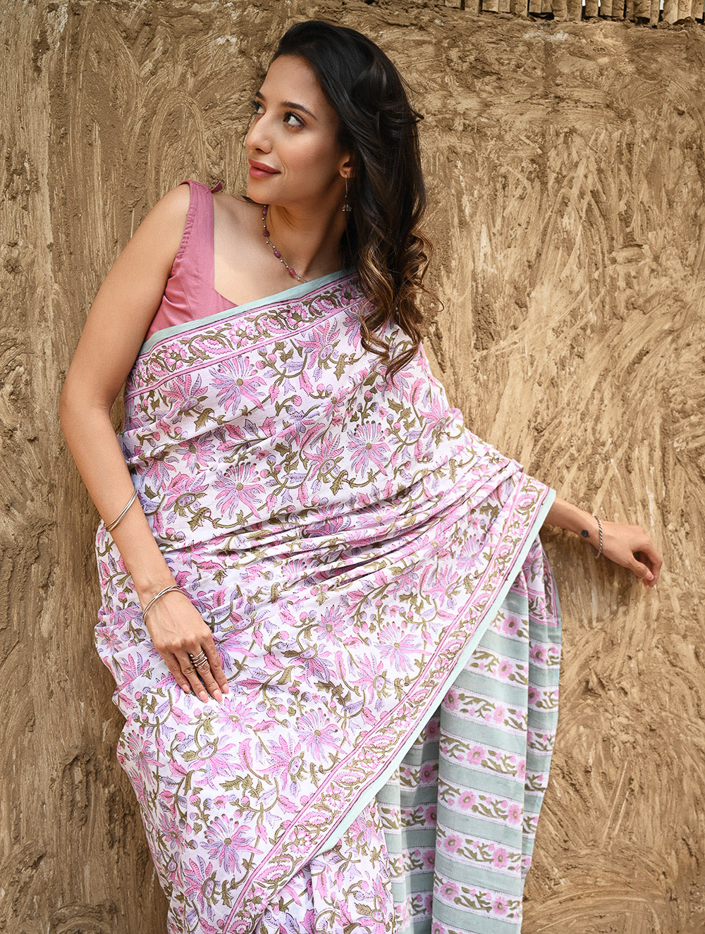Sanganeri Hand Block printed Mul Cotton