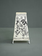 Andhra Leather Craft Lamp Shade - Nritya Vinayaka - Height 8 inches