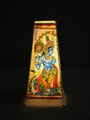 Andhra Leather Craft Lamp Shade - Murali Madhavam -  Height 12 inches 