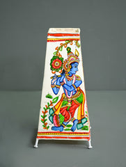 Andhra Leather Craft Lamp Shade - Murali Madhavam -  Height 12 inches 