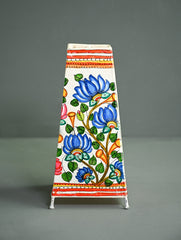 Andhra Leather Craft Lamp Shade - Kusum Tarang -  Height 12 inches 
