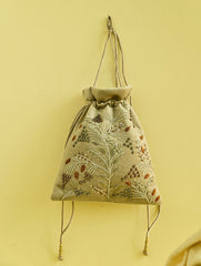 Shahi Nazakat. Zardozi & Resham Embroidered Evening Potli Bag - Gulshan