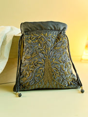 Shahi Nazakat. Zardozi & Resham Embroidered Evening Potli Bag - Parizaad