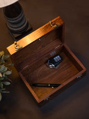 Tarakashi Wooden Inlay Decorative Box- Floral Pattern