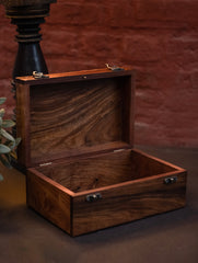 Tarakashi Wooden Inlay Decorative Box- Floral Pattern