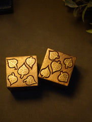 Tarakashi Wooden Inlay Decorative Box- Leaf