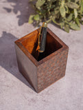 Tarakashi Wooden Inlay Pen Holder - Stars