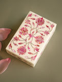 The Gulraiz Collection. Exclusive Marble Inlay Box - Pink Blooms
