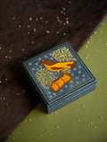The Shahi Collection. Exclusive, Fine Kashmiri Art Coaster Set - Bird & Butterfly