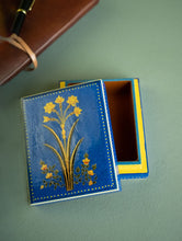 Load image into Gallery viewer, The Shahi Collection. Exclusive, Fine Kashmiri Art Decorative Box - Blue Flower (Set of Two)