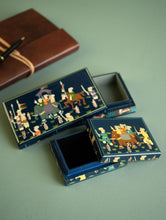 Load image into Gallery viewer, The Shahi Collection. Exclusive, Fine Kashmiri Art Decorative Box - Blue Sojourn (Set of Two)