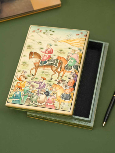 The Shahi Collection. Exclusive, Fine Kashmiri Art Decorative Box - Expedition