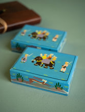 Load image into Gallery viewer, The Shahi Collection. Exclusive, Fine Kashmiri Art Decorative Box - Sojourn in Blue (Set of Two)