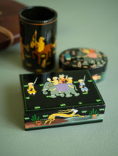 Load image into Gallery viewer, The Shahi Collection. Exclusive, Fine Kashmiri Art Decorative Desk Set - Black Sojourn (Set of Three)