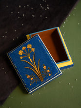Load image into Gallery viewer, The Shahi Collection. Exclusive, Fine Kashmiri Art Utility Box - Blue Flower