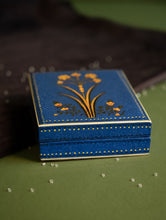 Load image into Gallery viewer, The Shahi Collection. Exclusive, Fine Kashmiri Art Utility Box - Blue Flower