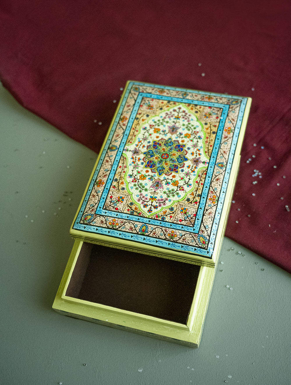 Load image into Gallery viewer, The Shahi Collection. Exclusive, Fine Kashmiri Art Utility Boxes - Aarasta (Large)