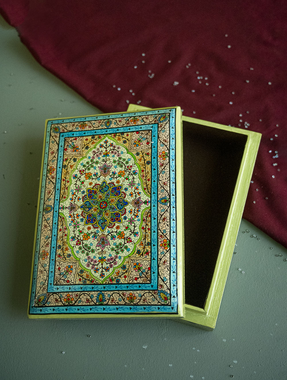 Load image into Gallery viewer, The Shahi Collection. Exclusive, Fine Kashmiri Art Utility Boxes - Aarasta (Large)