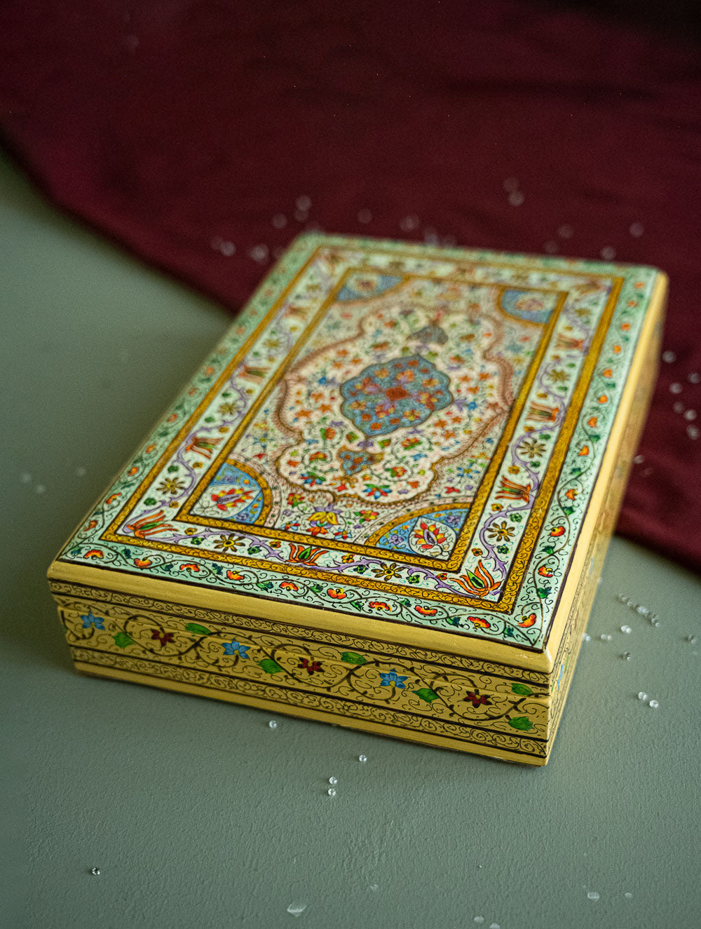 Load image into Gallery viewer, The Shahi Collection. Exclusive, Fine Kashmiri Art Utility Boxes - Gulnaar (Large)