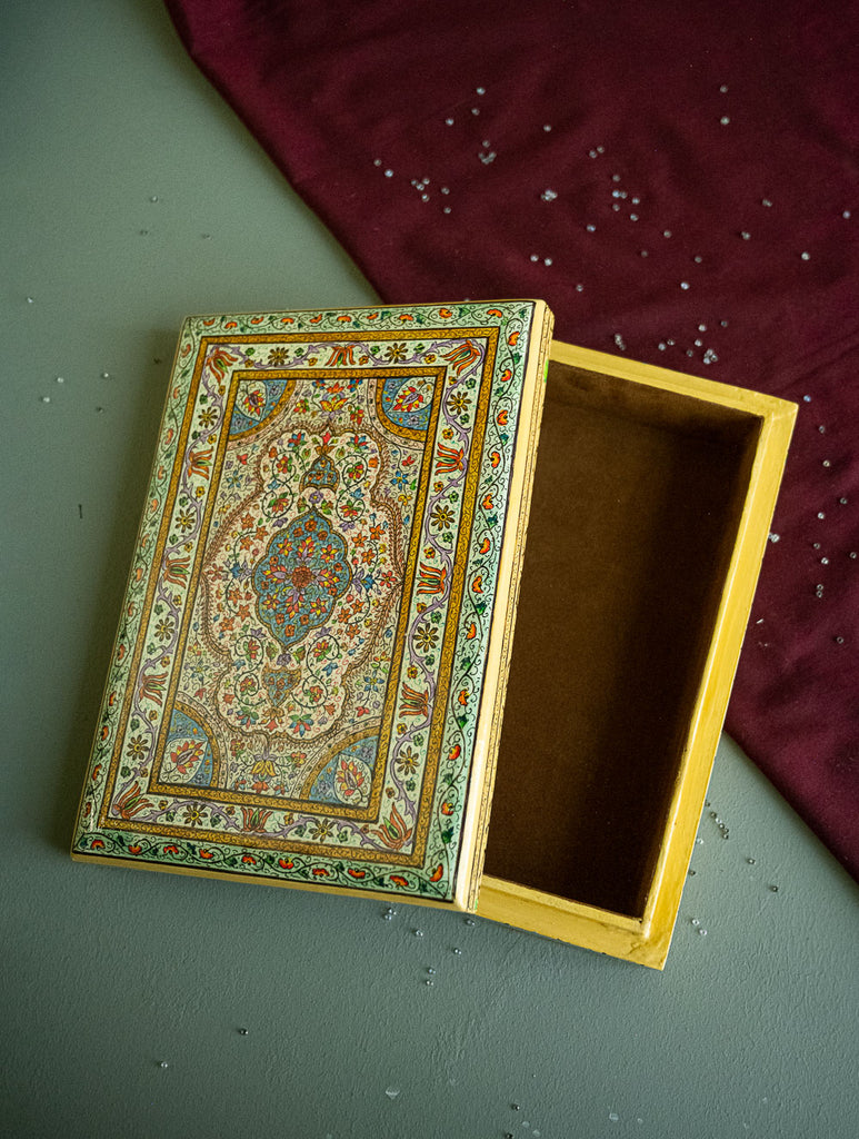 The Shahi Collection. Exclusive, Fine Kashmiri Art Utility Boxes - Gulnaar (Large)
