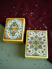 The Shahi Collection. Exclusive, Fine Kashmiri Art Utility Boxes - Khushnuma (Small, Set of 2)