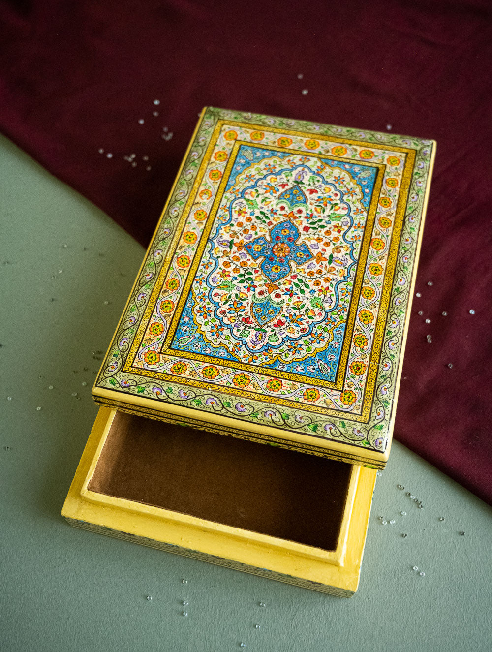 Load image into Gallery viewer, The Shahi Collection. Exclusive, Fine Kashmiri Art Utility Boxes - Naazneen (Large)