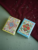 The Shahi Collection. Exclusive, Fine Kashmiri Art Utility Boxes - Noorani (Small, Set of 2)