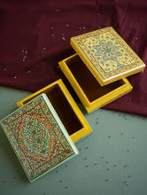 Load image into Gallery viewer, The Shahi Collection. Exclusive, Fine Kashmiri Art Utility Boxes - Pechida (Small, Set of 2)