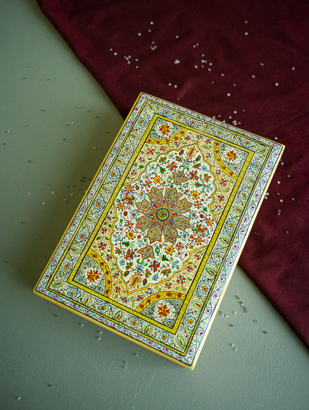 The Shahi Collection. Exclusive, Fine Kashmiri Art Utility Boxes - Purtazyeen (Large)