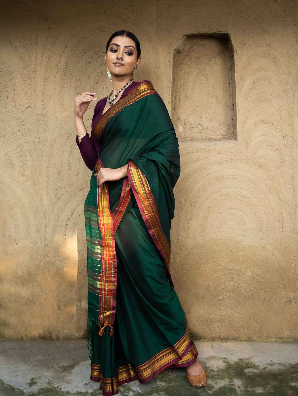 Buy Ilkal Handloom Sarees Online | Ilkal Cotton Sarees – NerigeStory