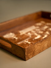 Load image into Gallery viewer, Warli Art Wooden Tray - Village Scenes
