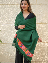 Load image into Gallery viewer, Warm &amp; Cosy Signature Kinnauri Stole - Moss Grove